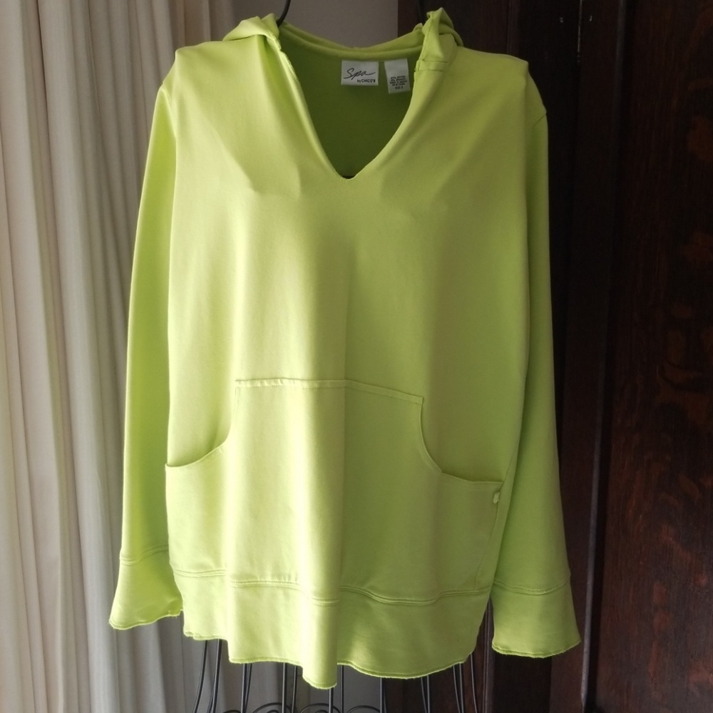 Chico's Lime Green Hoodie